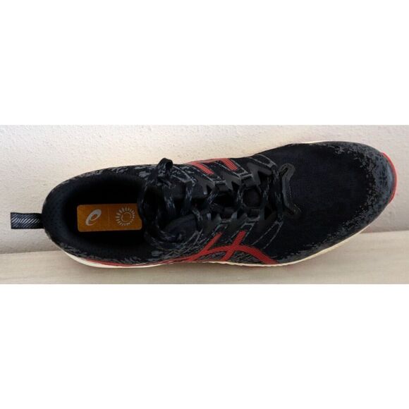 Asics 1011B209-001 Men\'s Sz 12.5 Black/Electric Red Fuji Lite 2 Running Shoes main image 4